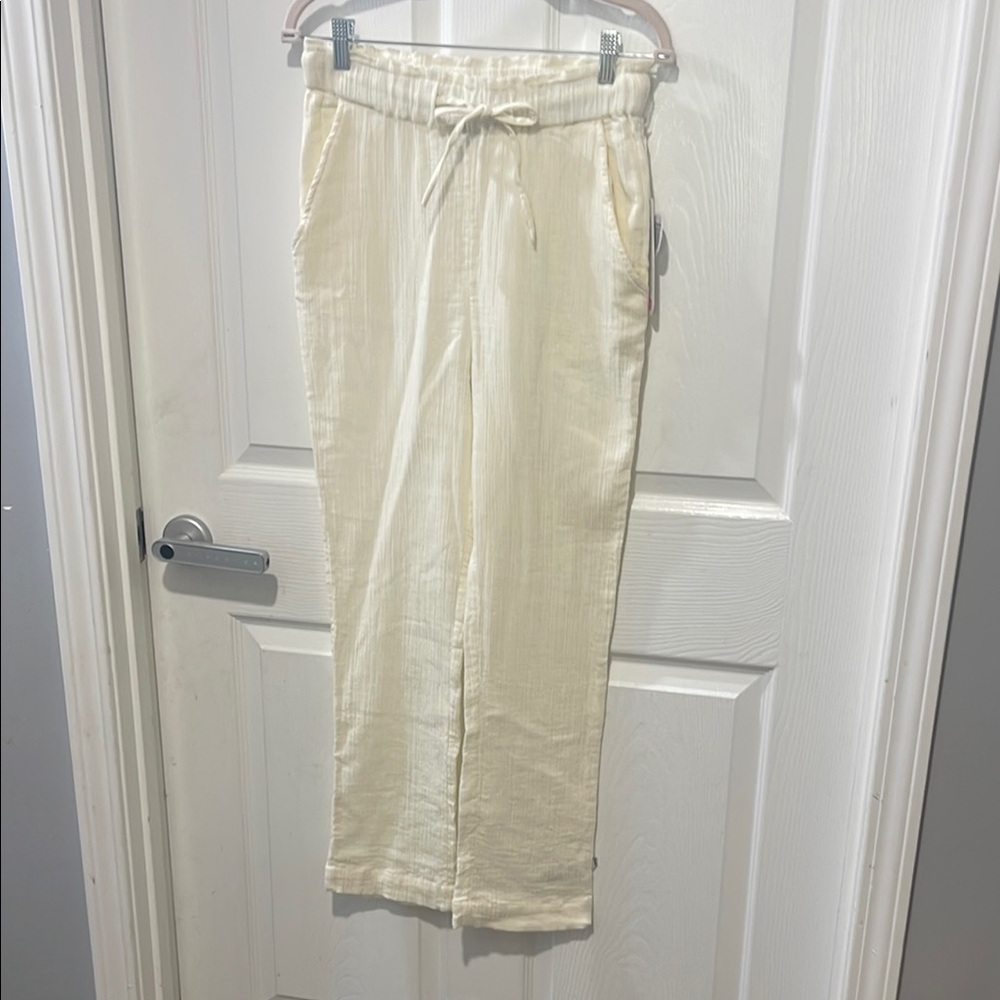 Cream Track Pants